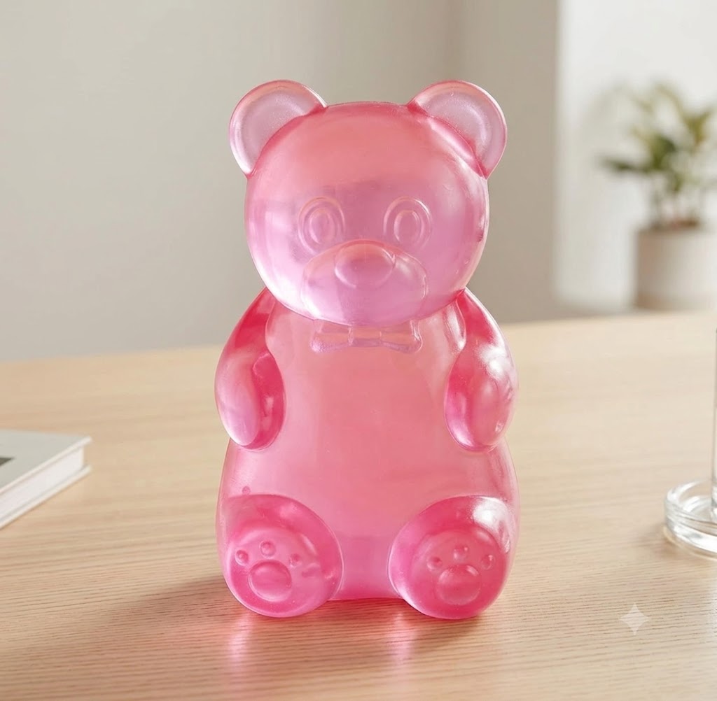 Gummy Bear Taba Squishy Toy (Rosy)