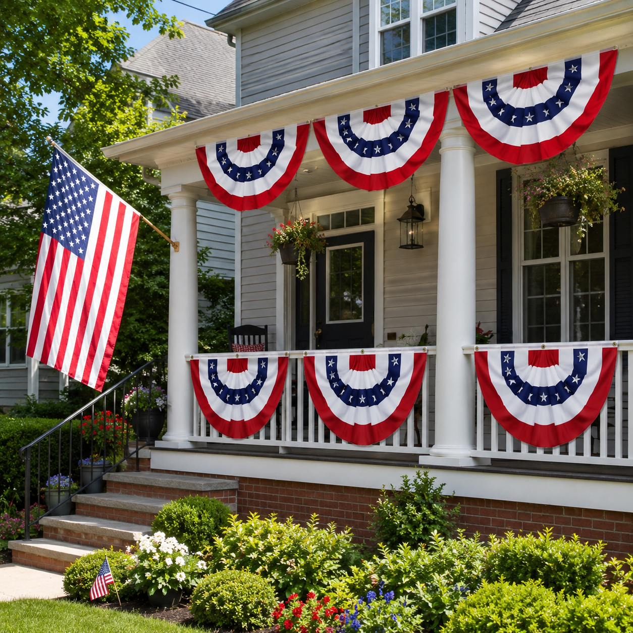 6 Pack American Bunting Flags 3x6 FT