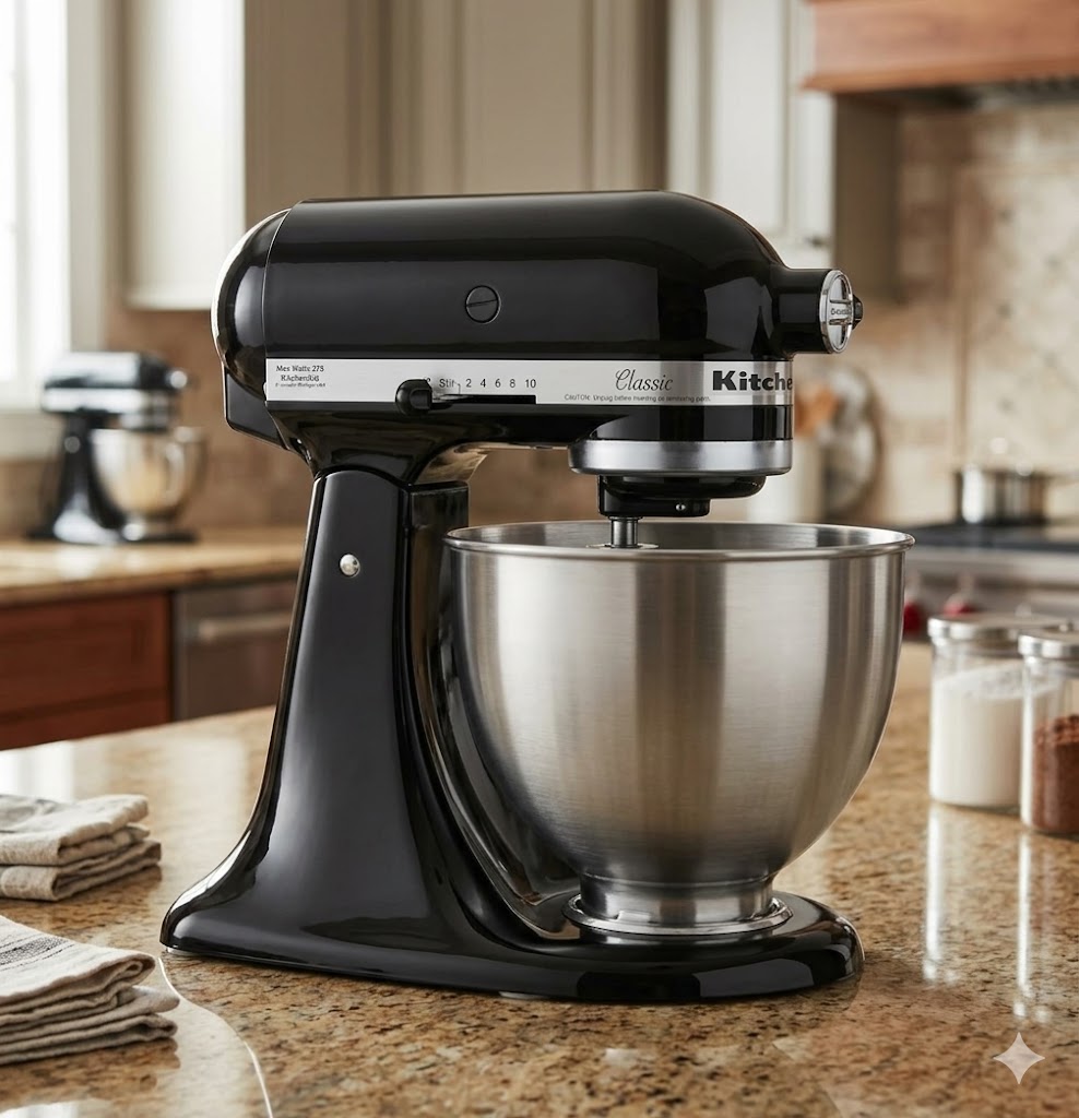 KitchenAid Classic Series 4.5 Quart Stand Mixer (Onyx Black)