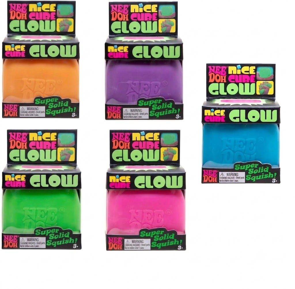 NeeDoh Nice Cube Glow Squish Toy