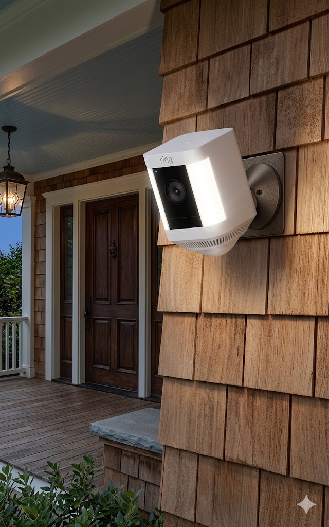 Ring Spotlight Cam Plus Battery (2-Pack) | White