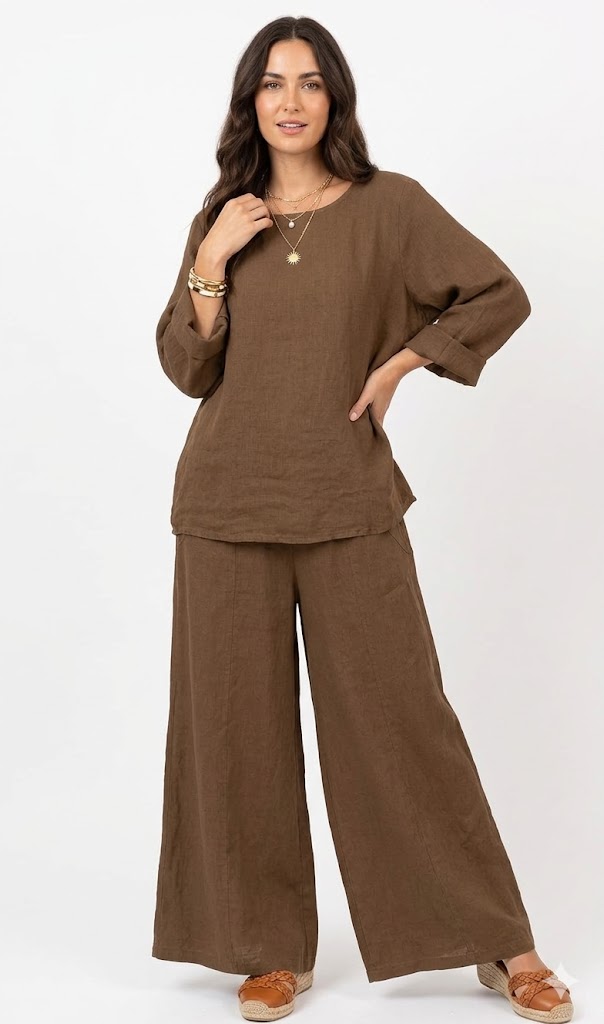 Oversized Linen Two-Piece Set